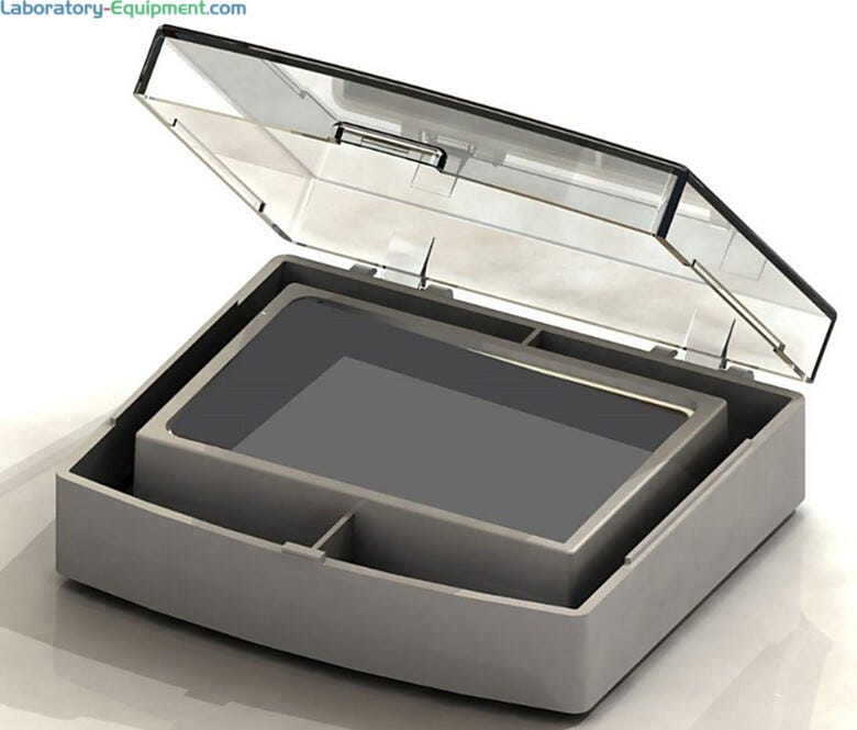 Contains precision contoured wells for uniform thermal transfer | 2824-14 displayed