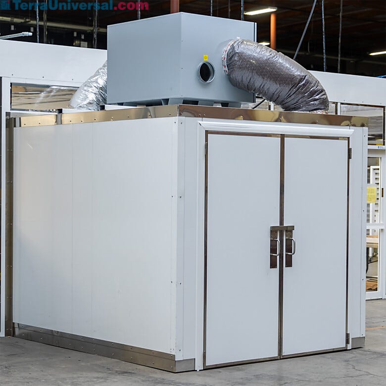 Doors are built on both sides of the drying room for easy access  |  6606-32 displayed