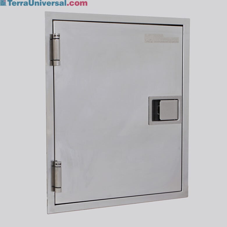 Allow transfer of small parts through a fire-rated cleanroom or laboratory wall  |  2641-21A displayed