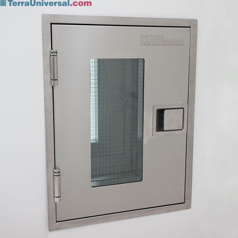 Terra's Ruggedized pass-through chamber withstands heavy use and abuse; ideal for correctional facilities | 2640-67 displayed