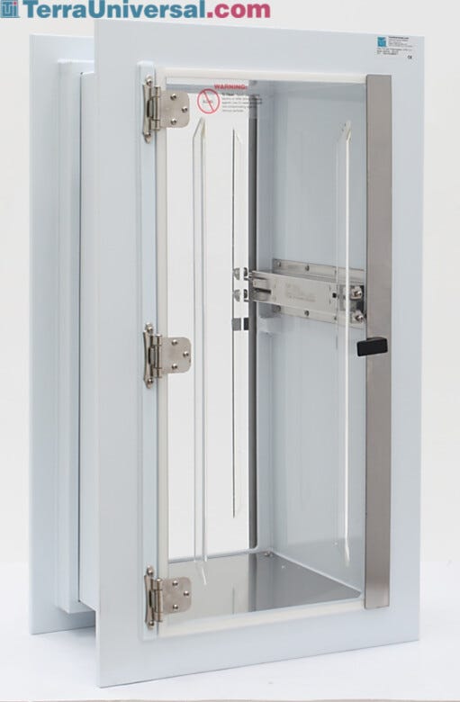 Allows clean transfer of parts in and out of controlled environments (Interlock sold as option)  |  2634-02A displayed