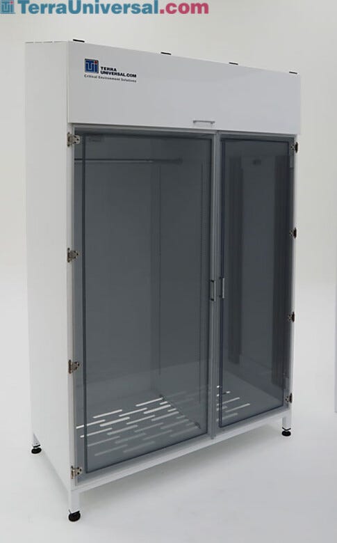 Large Steel Sloped Top Storage Cabinet wtih SDPVC Doors  |  4101-20D-220 displayed