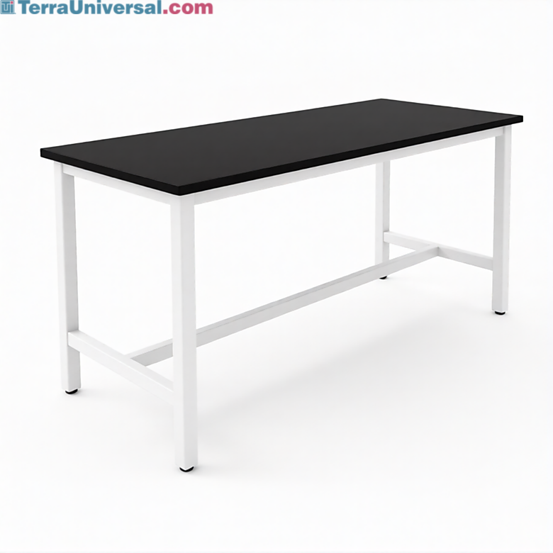 Heavy-duty work table with a non-reactive phenolic resin top built to resist chemicals, bacteria, and daily wear  |  2903-62 displayed