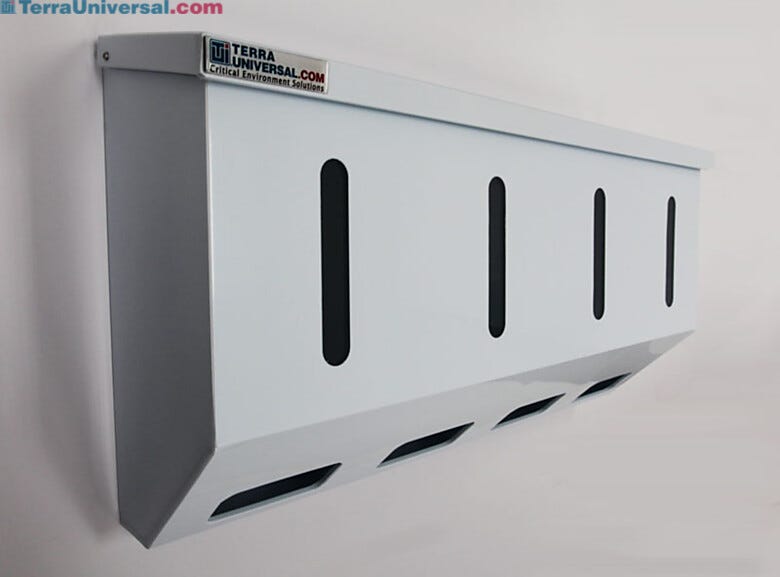 4 Compartment Wall Mounted Polypropylene Glove Dispenser  |  4952-77 displayed