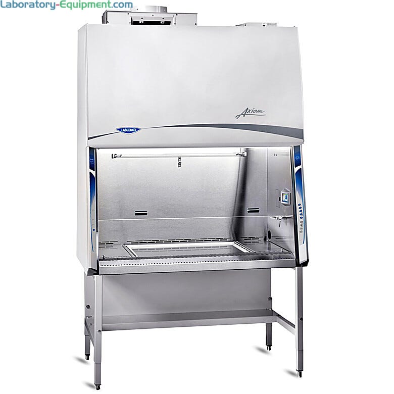 Purifier Axiom C1 BSCs available in 4’ or 6’ widths include the required base stand and an accessory package (select models) for Type A and Type B applications  |  3652-PP-02 displayed