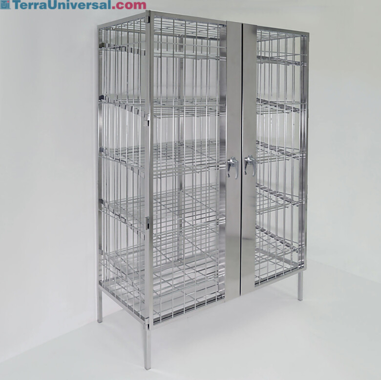 Stainless steel security storage cabinet with a 40 (20 mm) wafer box capacity | 6012-71 displayed