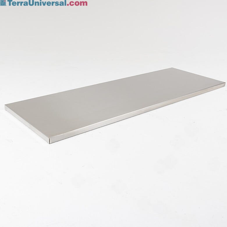 The double-door stainless steel cabinet can include shelves to provide quicker transfer of materials  |  6012-02 displayed