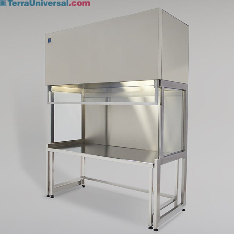 Stainless steel fume hood includes 10