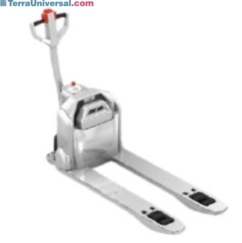 SuperLift's pallet truck is engineered for smooth, effortless operation; minimizing operator fatigue and strain  |  1735-19 displayed