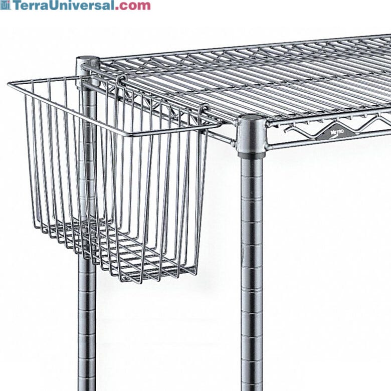 Silver Steel Wire Basket