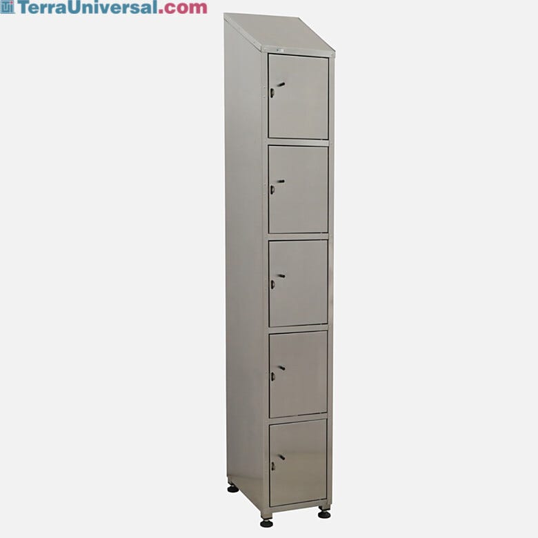 Five chamber vertical stand alone storage locker  |  4102-55 displayed