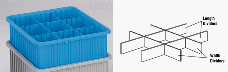 Forms storage compartments to fit parts of varying sizes | 6008-07 displayed