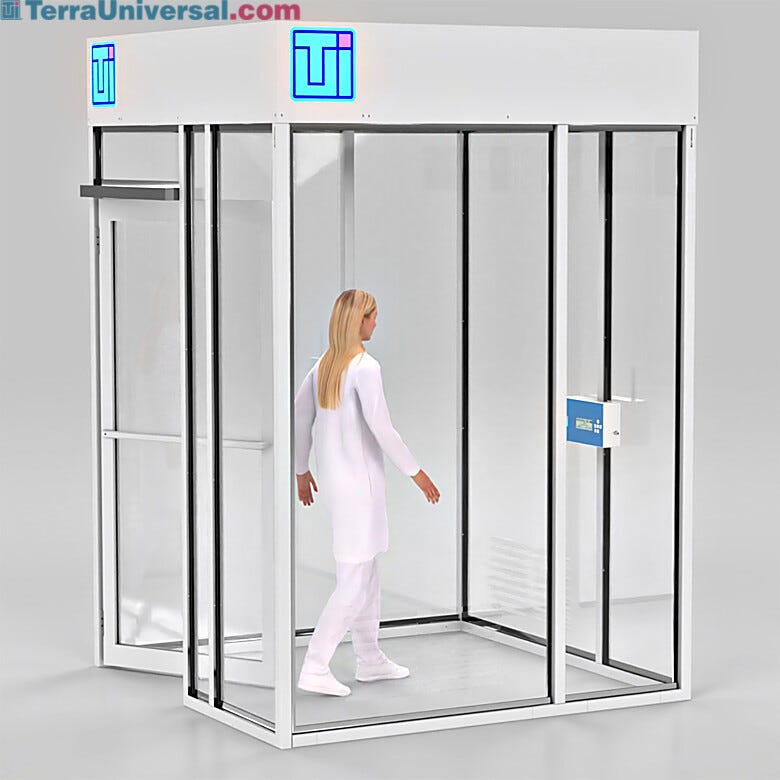 ValuLine® hardwall modular cleanrooms make contamination control accessible and affordable, adapting to virtually any facility layout  |  6600-21A-VL-0606 displayed