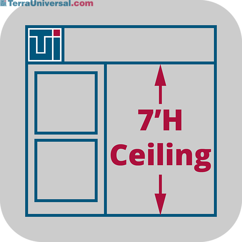 Service to adjust Valuline® hardwall cleanroom heights to 7'H | 6600-66-VL-7H displayed