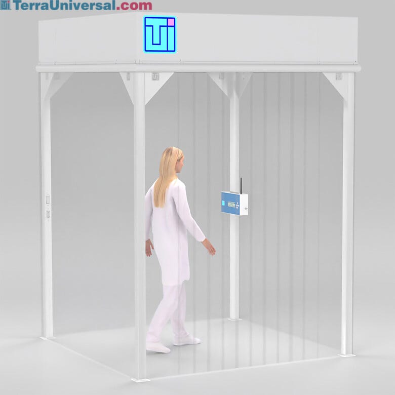 ValuLine® softwall modular cleanrooms make contamination control accessible and affordable, adapting to virtually any facility layout  |  6600-66A-VL-0606 displayed