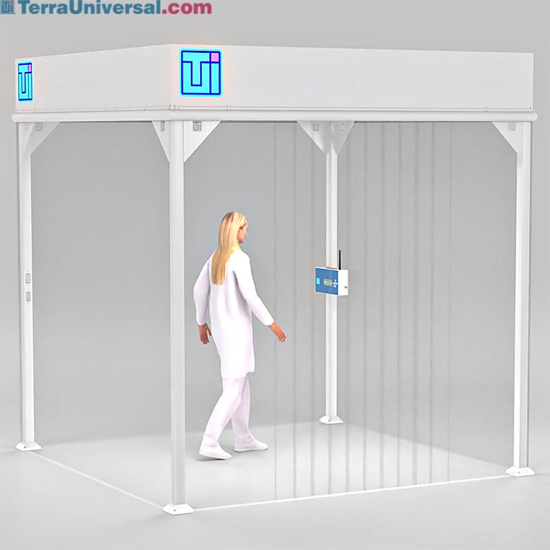 ValuLine® softwall modular cleanrooms make contamination control accessible and affordable, adapting to virtually any facility layout  |  6600-66A-VL-0808 displayed