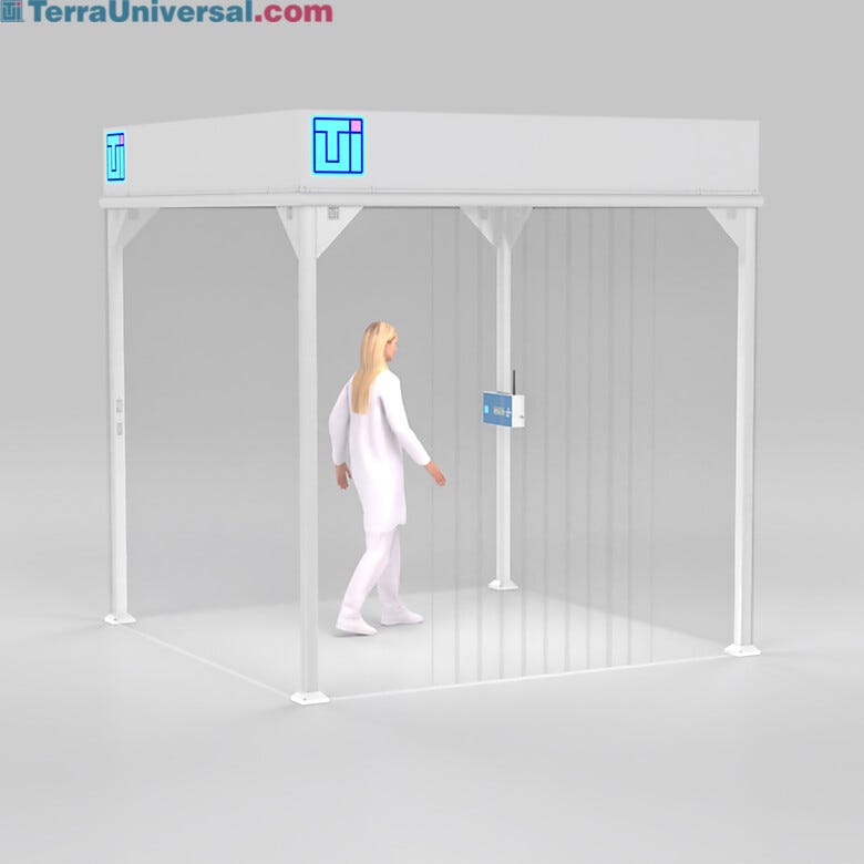 ValuLine® softwall modular cleanrooms make contamination control accessible and affordable, adapting to virtually any facility layout  |  6600-66A-VL-0808 displayed