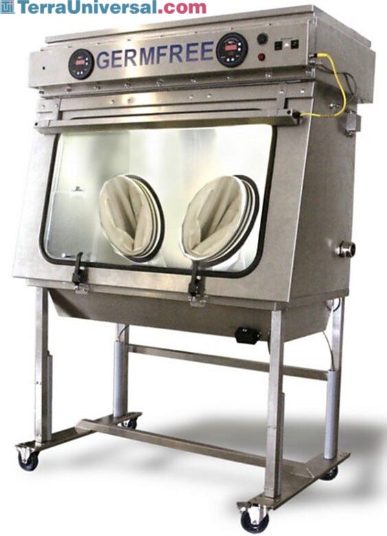VersaFlow Benchtop Laminar Flow Glovebox  |  5607-19 displayed