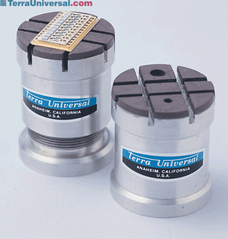 Magnetic chuck holds the sample in place during testing | 9101-60 displayed