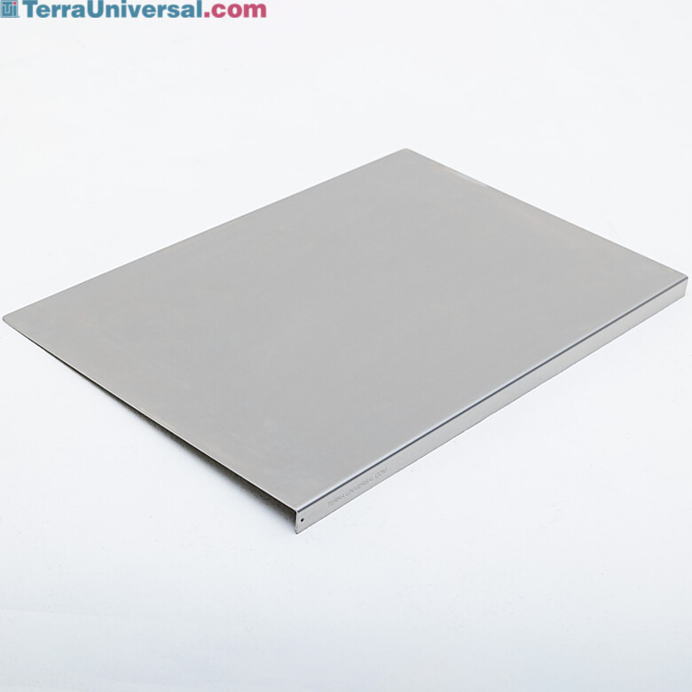 316L stainless steel work top protector with a raised lip edge to contain spills and protect the work surface below  |  9605-83 displayed