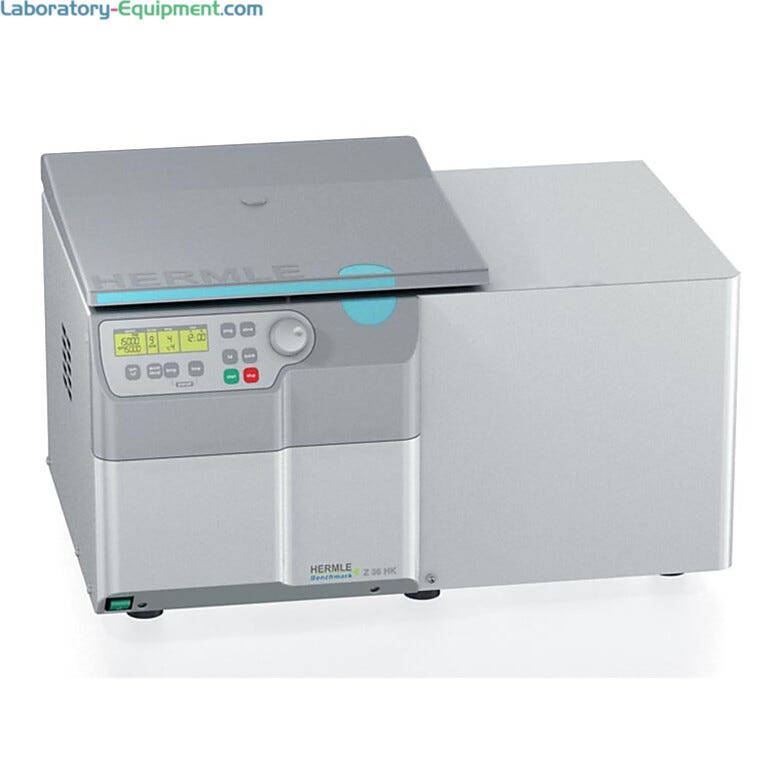 Hermle’s Super Speed refrigerated centrifuge benchtop model  |  2824-49 displayed