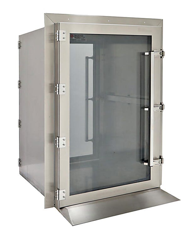 Simplifies contamination-free transfer of materials between classified spaces | 2636-12D-2 displayed