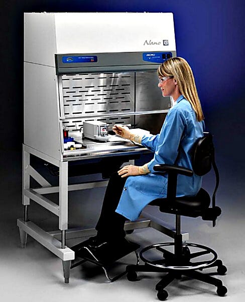 Shown: 3' Xpert Nano Enclosure on the optional hydraulic-lift stand  |  3644-61 displayed