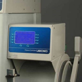 Audible alarm sounds when pressure/vacuum level is outside set limits. | 3643-43 displayed