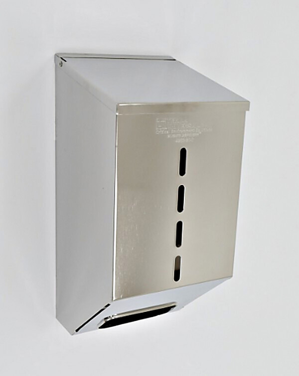 Stainless Steel Wall Mounted 1 Chamber Glove Dispenser  |  4952-80-2 displayed