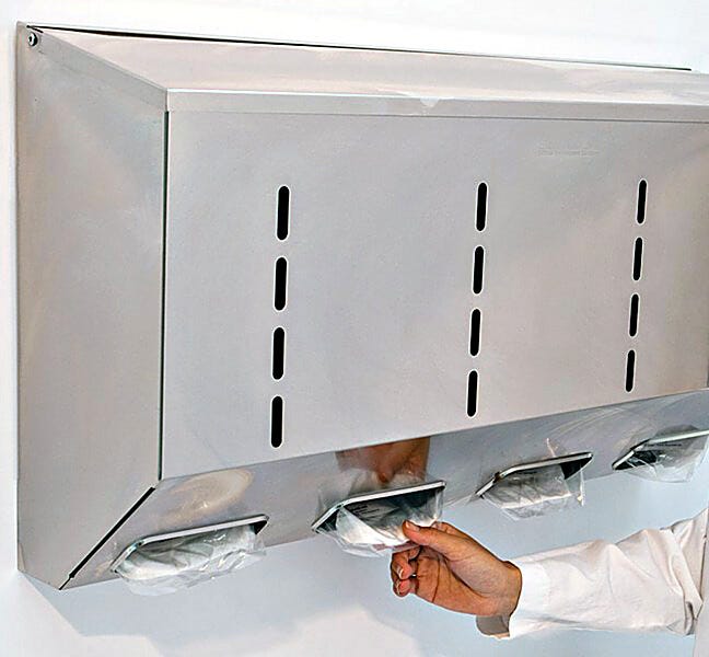 Bouffant Loaded 4 Chamber Dispenser | 4952-86-2-316 displayed