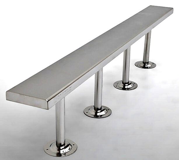 Solid Top Gowning Bench | 1530-19-2 displayed