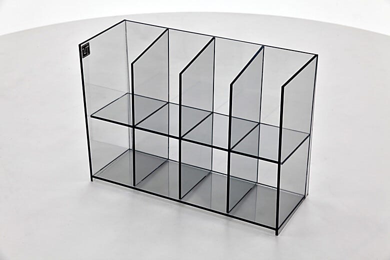 Static Dissipative PVC Benchtop Organizer | 4950-02 displayed