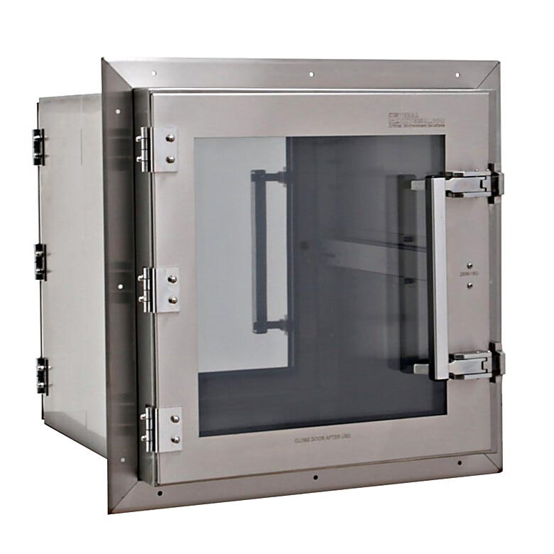 Simplifies contamination-free transfer of materials between classified spaces. | 2636-18D-2 displayed