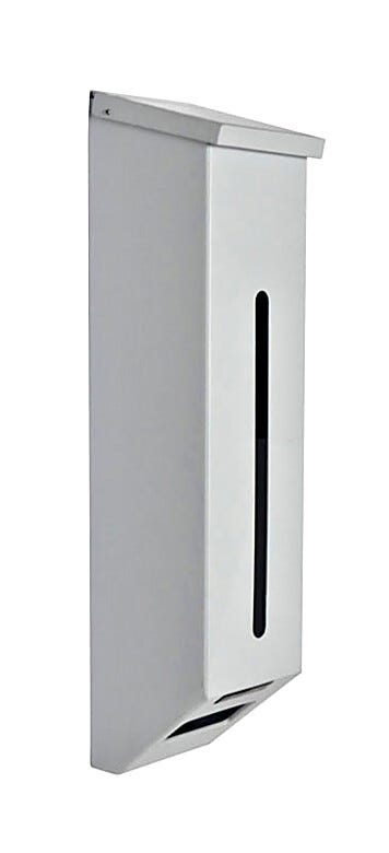 1 Chamber Polypro Glove Dispenser with hinged top and wall-mount keyhole cutouts  |  4952-75 displayed