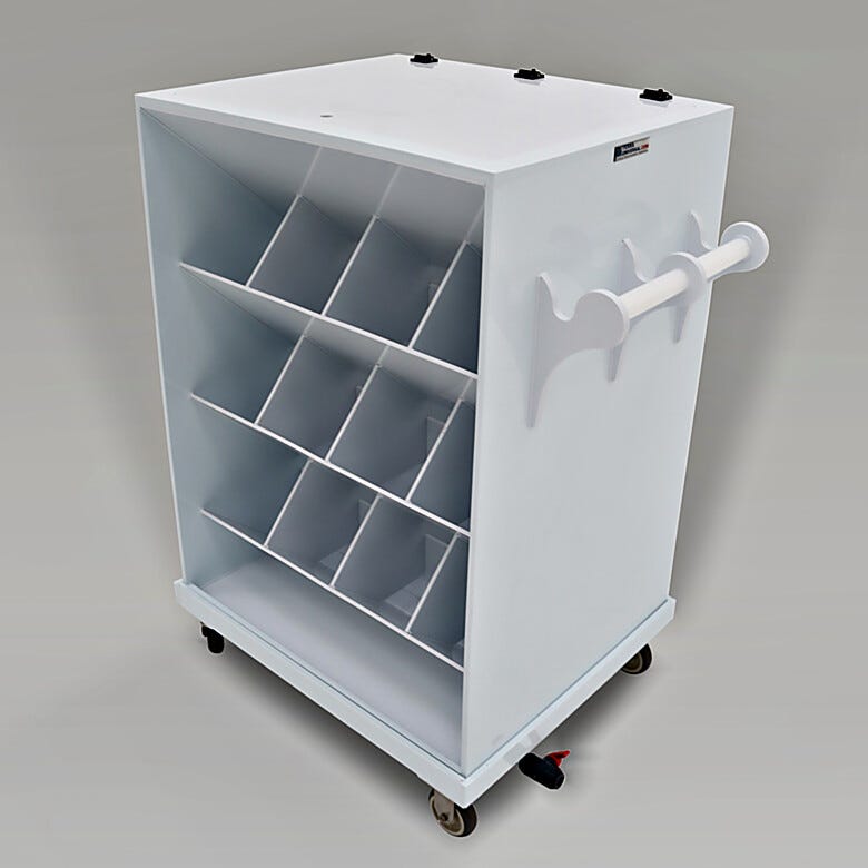 Polypropylene Chemical Transport Carts for Safe Transport with Spill Containment Area | 3401-31 displayed