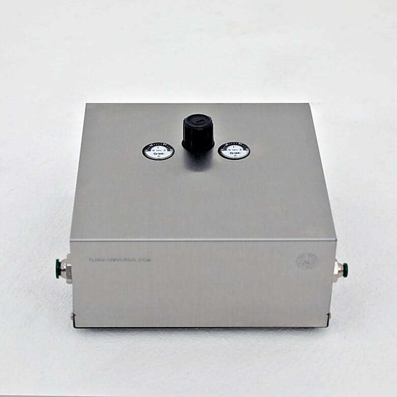 Pressure booster regulator module; connects between nitrogen generator and gas cylinder; adjustable pressure increase 2x-4x; 10