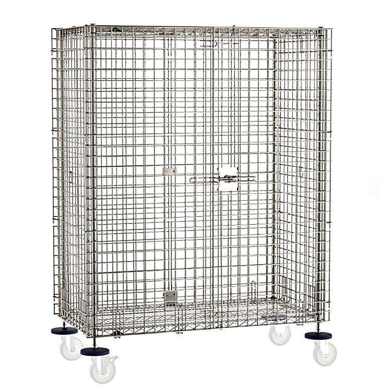 Designed for facilities that need storage to flex with them, this shelving unit transitions seamlessly from stationary to mobile with optional casters | 2650-65 displayed