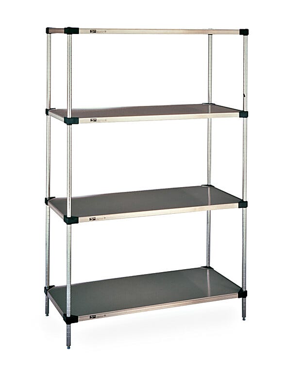18-gauge Type 304 Stainless steel with black epoxy corners and raised ship’s edge