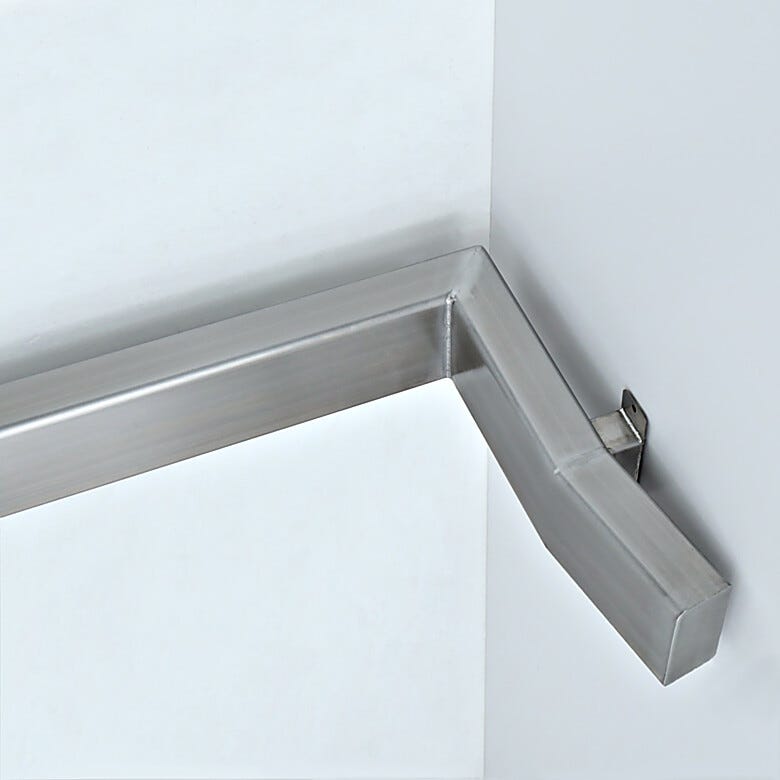 304 Stainless steel BioSafe® crash rail features continuous-seam welds to meet strict cleanliness protocols  |  6600-88 displayed