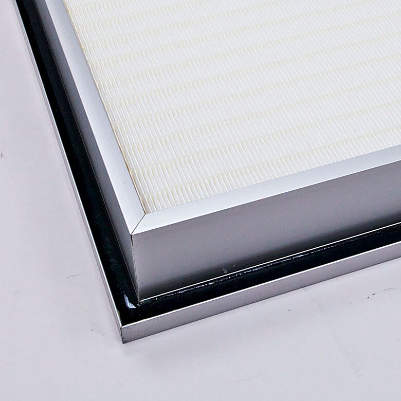 Roomside replaceable filters offers gel-sealed filter seats securely against