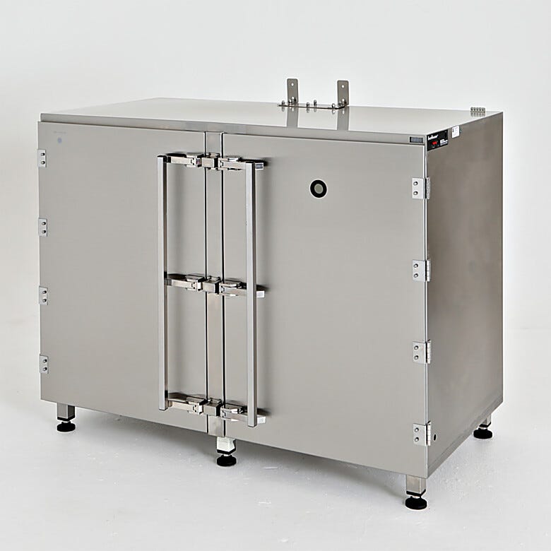 Drum storage desiccator cabinet, 304 stainless steel, with optional automatic gas-purge controller | 1989-02A displayed