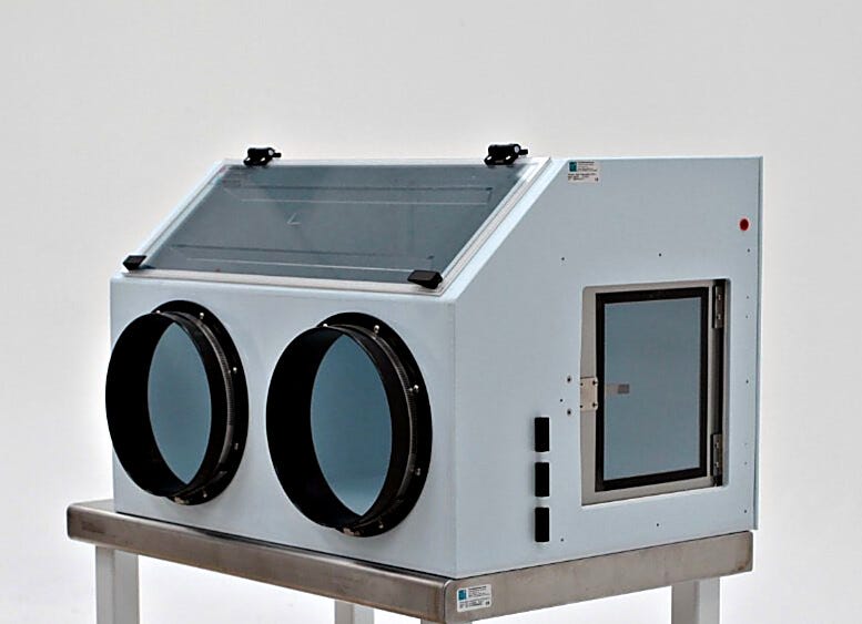 Polypropylene ValuLine® Portable Glovebox provides a clean, low-humidity, chemical-resistant environment | 3308-54 displayed