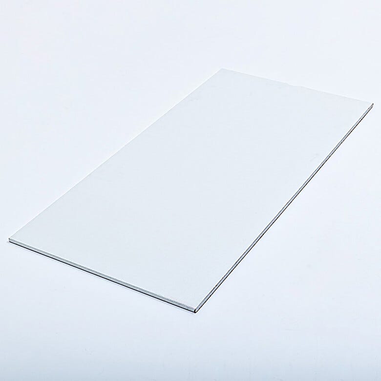 Vinyl laminate face of gypsum ceiling panel eliminates additional finishing  |  6705-09 displayed