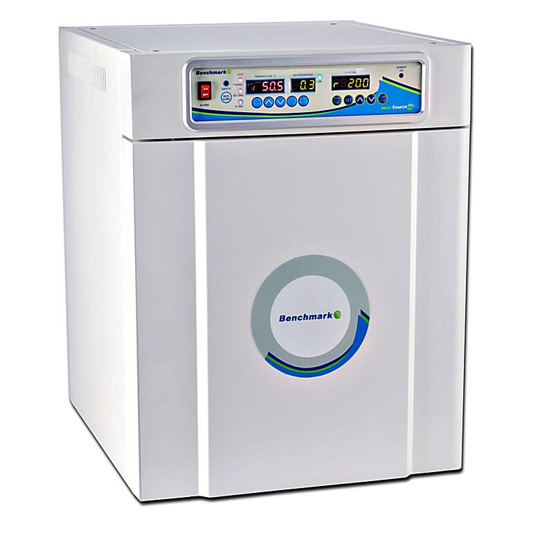 With 46L of usable capacity, the Incu-Shaker Mini CO2 delivers reliable shaking incubation in a compact footprint | 2823-33 displayed