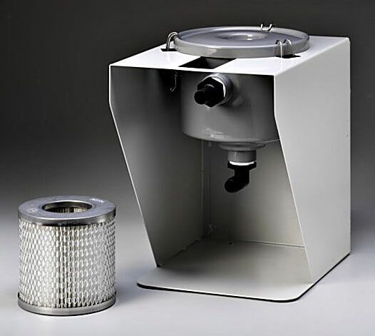 Filters particulates before entry in to vacuum pump. | 3644-19 displayed