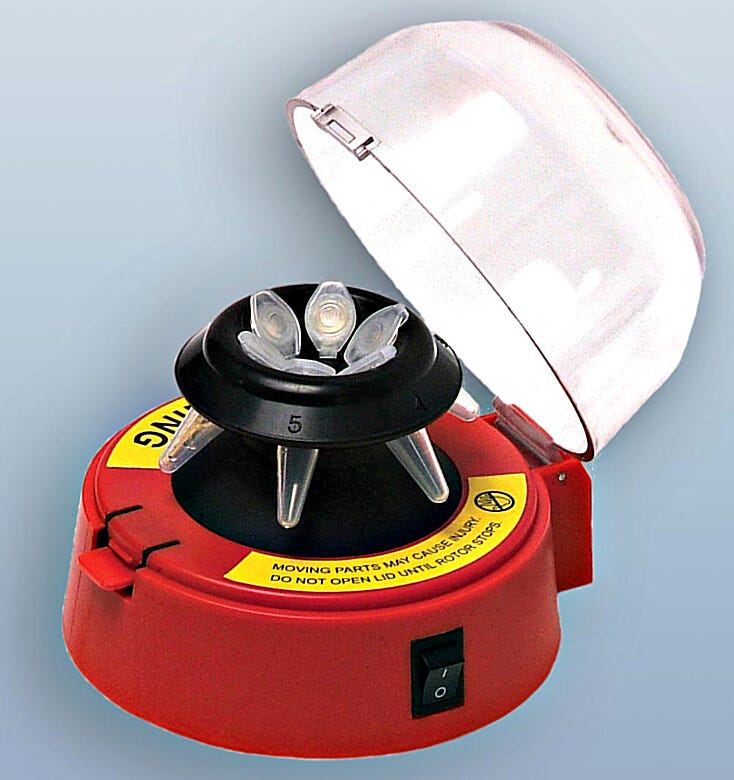 Ideal for quick spin-downs of micro samples  |  2812-00 displayed