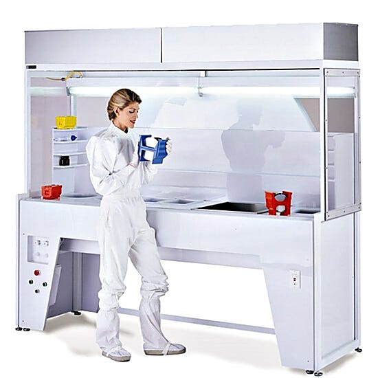 Shown: Narrow Profile Hood with optional wet station | 1690-95 displayed