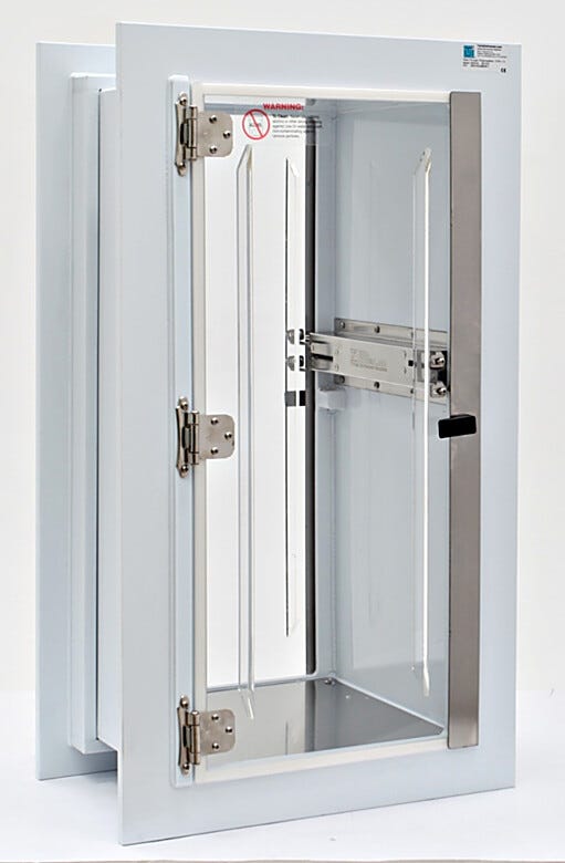 Allows clean transfer of parts in and out of controlled environments (Interlock sold as option) | 2634-02A displayed