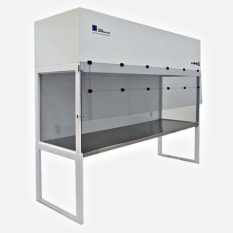 ValuLine® VLF with powder-coated finish and integrated work surface (8-foot model shown) | 2001-70 displayed