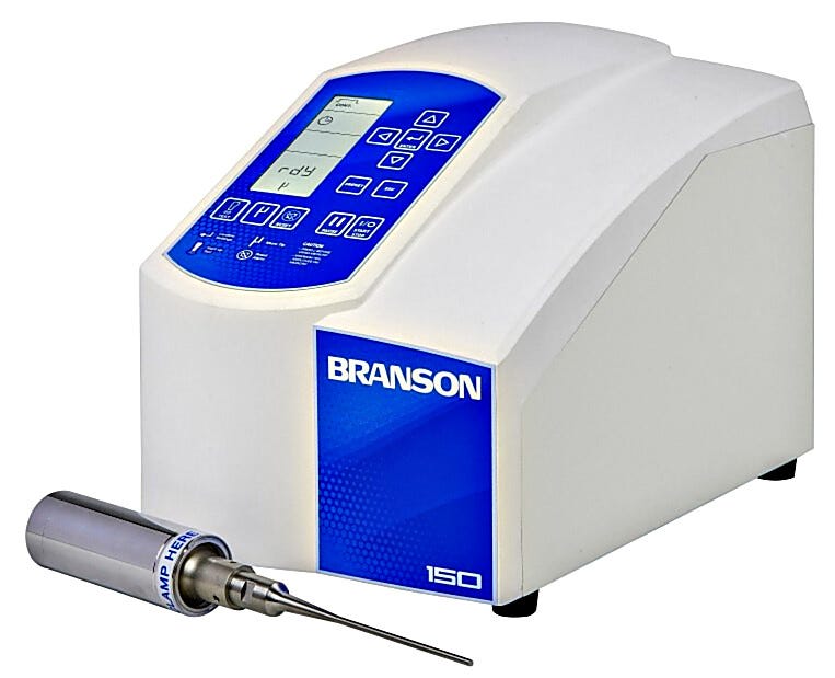 Branson SFX150 Cell Disruptor #101-063-962R with traditional converter | 2602-15 displayed